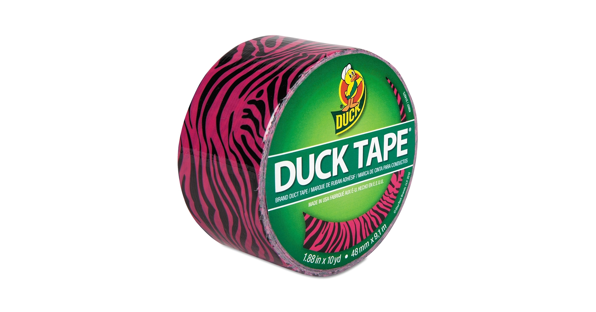 Duck Printed Duct Tape 1.88 in. 10 yd pink zebra : Amazon
